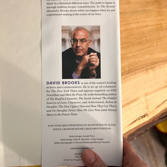 The Second Mountain the quest for a moral life by David Brooks (hardcover) - Picture 4 of 7